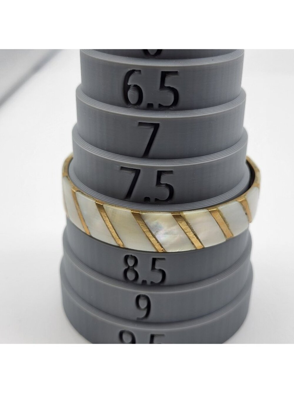 Vintage Brass Shell inlay bangle bracelet Festival jewelry Boho flamboyant
